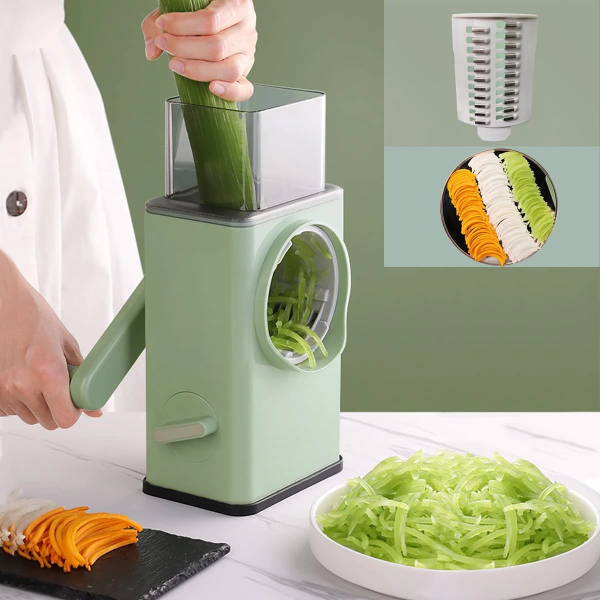 Electric Salad Maker Food Slicer Fruit Vegetable Cutter Cheese Grater  Chopper US